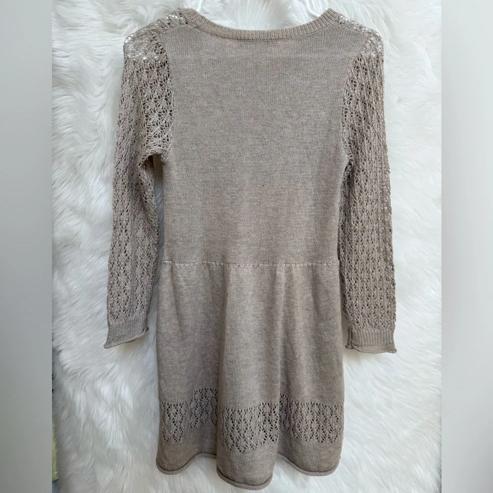 Vintage Y2K Forever 21 beige knit sweater top/dress - Image 9
