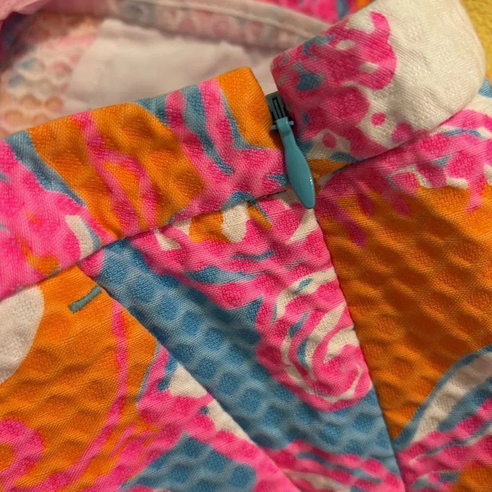 Lilly Pulitzer Adie Shorely Blue Feeling Tanked Shorts - Image 6