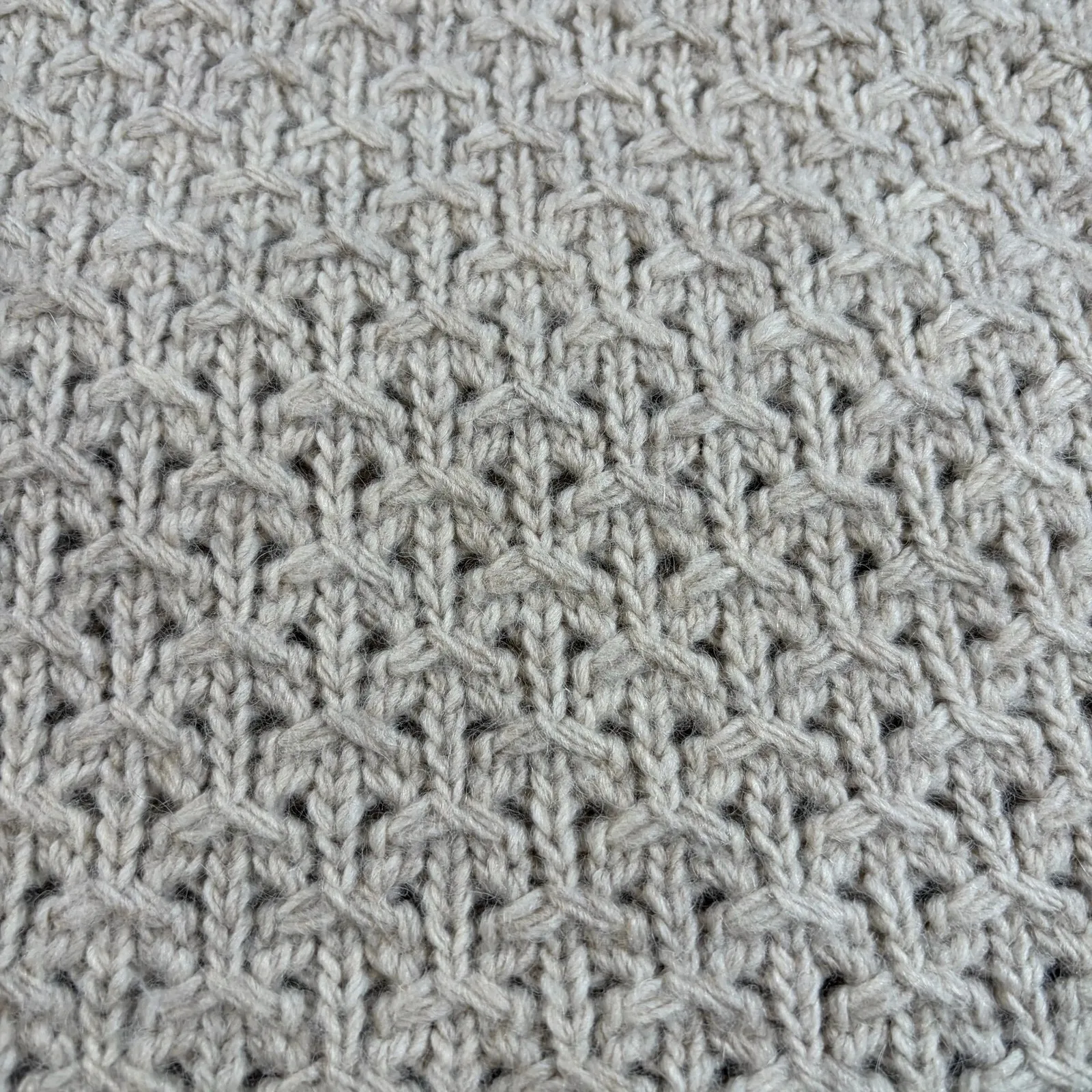 Banana Republic Italian yarn wool alpaca blend fisherman oatmeal sweater  Sz XS - Image 5