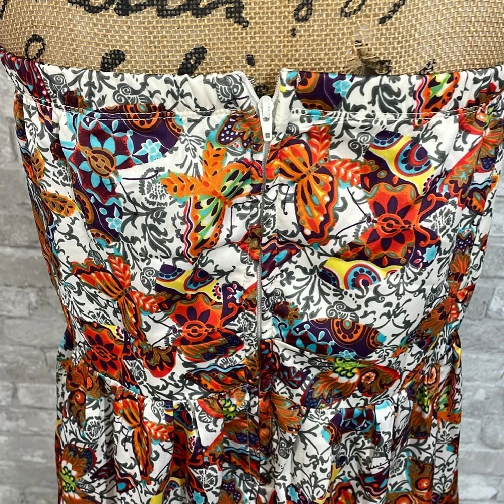 Torrid Butterfly Crepe Strapless Dress - Image 7