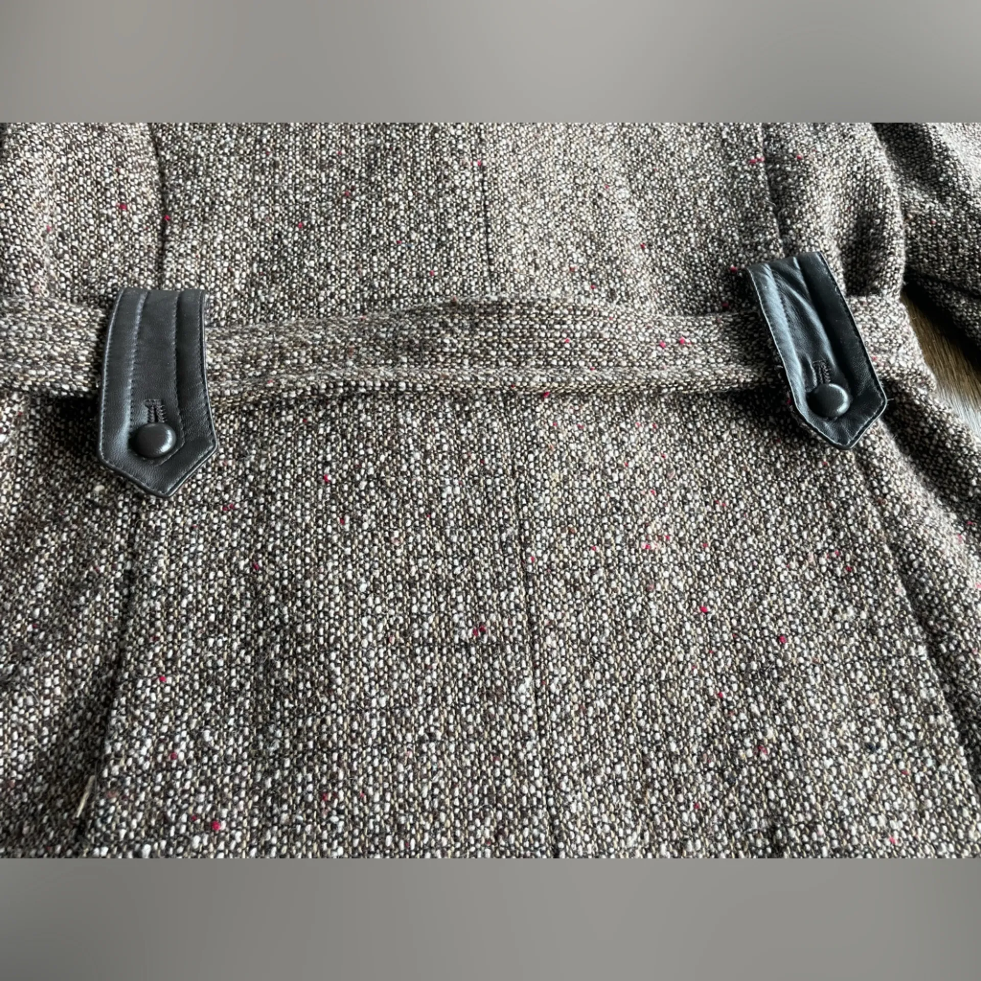 Black Rivet  Wool Blend Peacoat - size 10 - Image 3