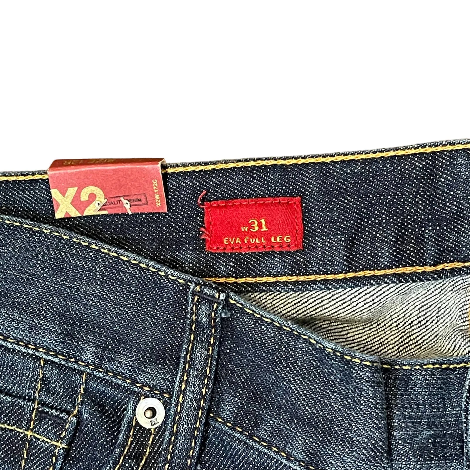 Express E2 Eva Full Leg Flared Jeans Size‎ 31 Mid - Image 7