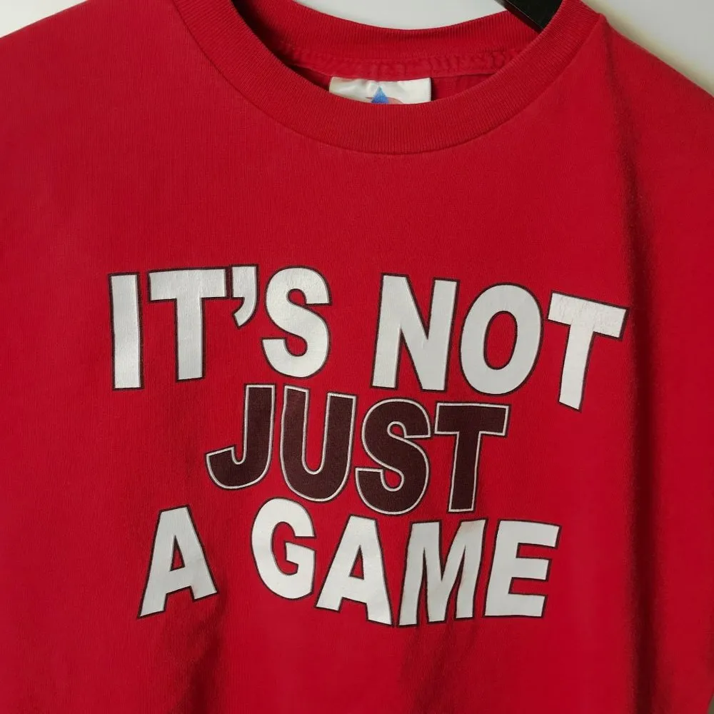 Vintage Y2K Ohio State Buckeyes Football T Shirt Red Medium M University Solid - Image 7