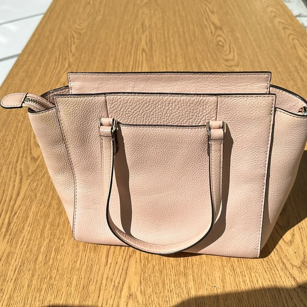 Kate Spade Medium Jackson Satchel Pink Warm Vellum Purse - Image 7