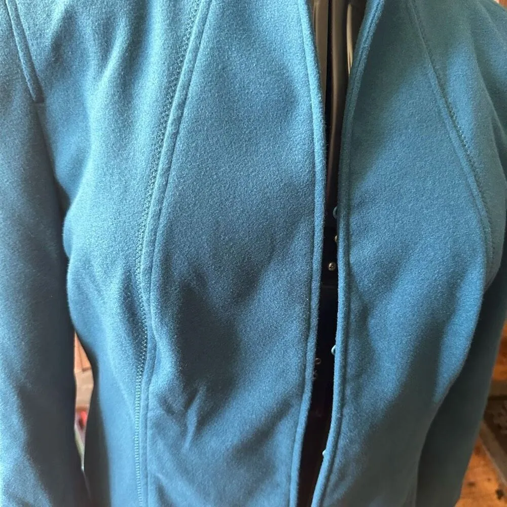 Chicos elevated basic blue collarless 2/L business casual blazer - Image 2