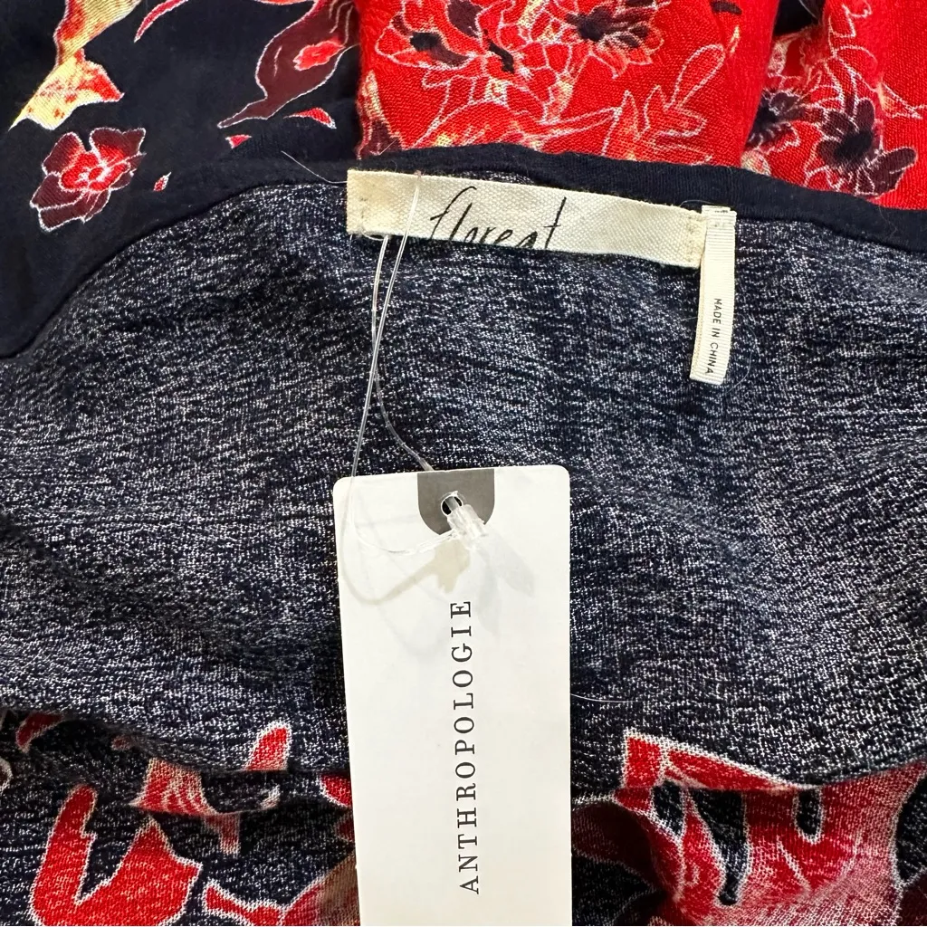 Anthropologie Floreat Annalisa Red Floral Cocoon Kimono One Size NWT - Image 10