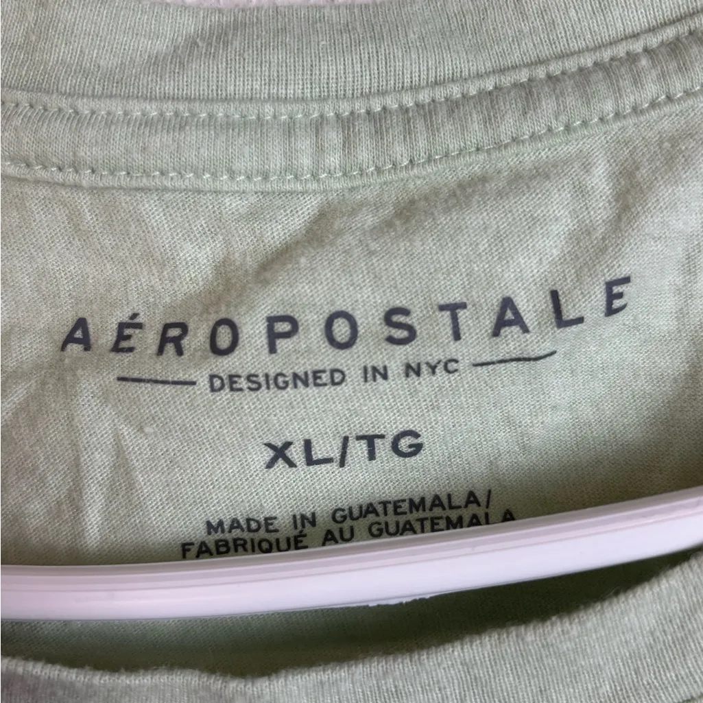 Aeropostale Women’s Casual Short Sleeve Green Crewneck Everyday Basic Tee Sz XL - Image 4
