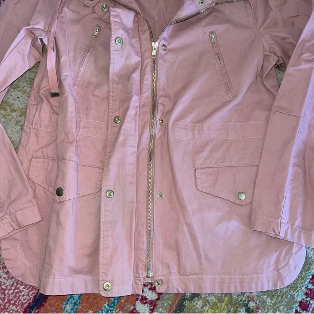 Love Tree Mauve Utility Cargo Jacket Medium - Image 8