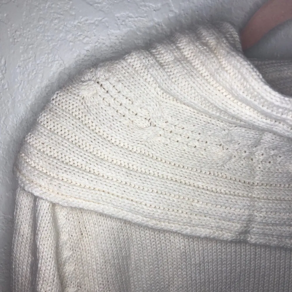 Charter Club Sweater Cream Relaxed Cowl Neck Knit Sz XL NWT Cozy Neutral - Image 9