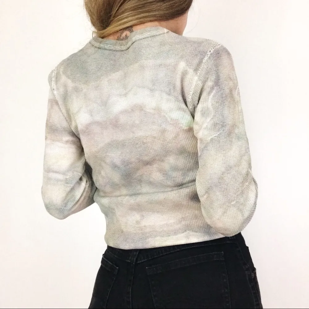 Hand-Dyed Geode Thermal Top | Size S - Image 7