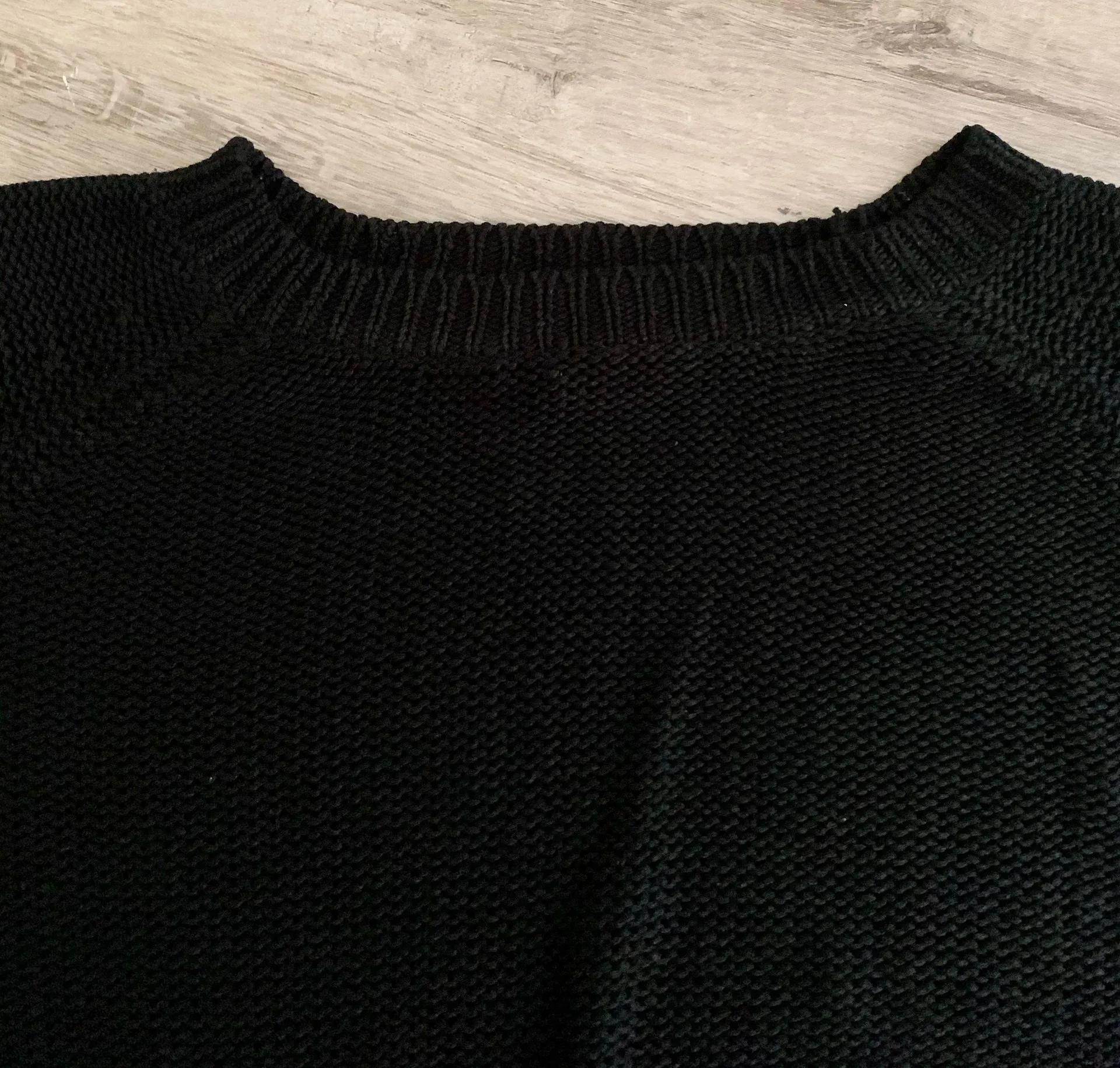 Black Lose Knit Sweater L - Image 4