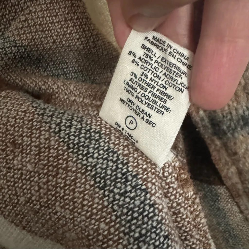 Anthropologie Avec Les Filles • Plaid Flannel Jacket • Shacket • Brown • Large - Image 12