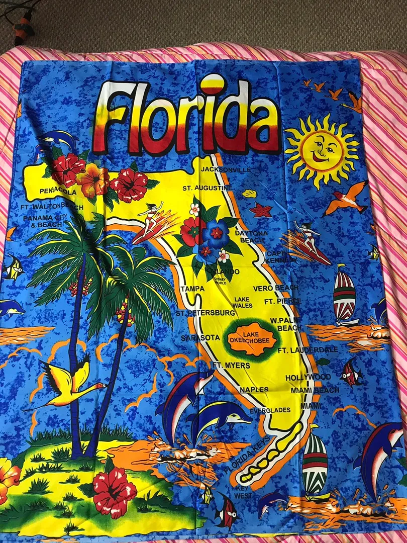 Zuliana Florida Sarong Blue - Image 3