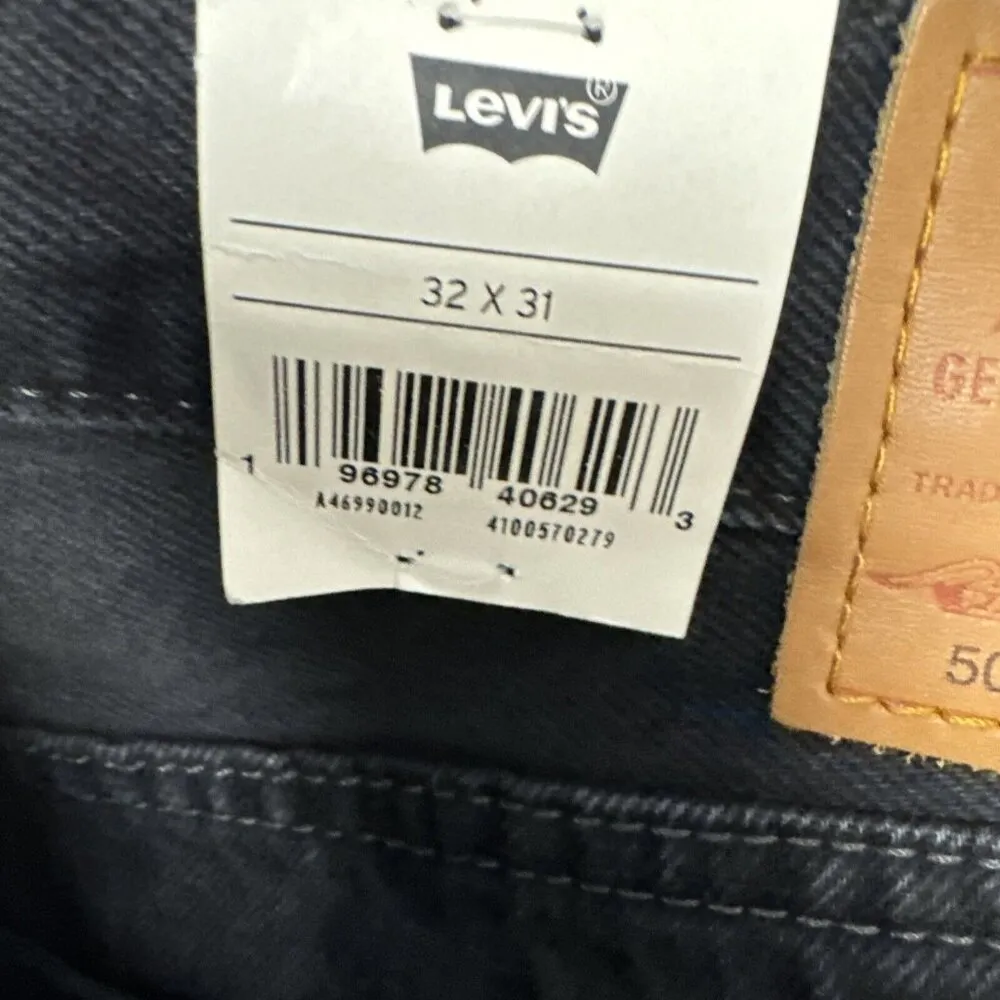 Levi's 501 81 Premium Concrete Ice Black Women's Jeans 32X31 Super High Rise - Image 10