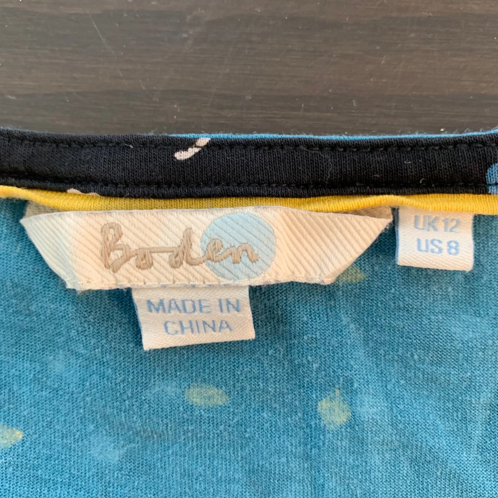 Boden Floral Tencel Lyocell Cotton Long Sleeve Blouse Top Womens US 8 Casual Black Size undefined - Image 3