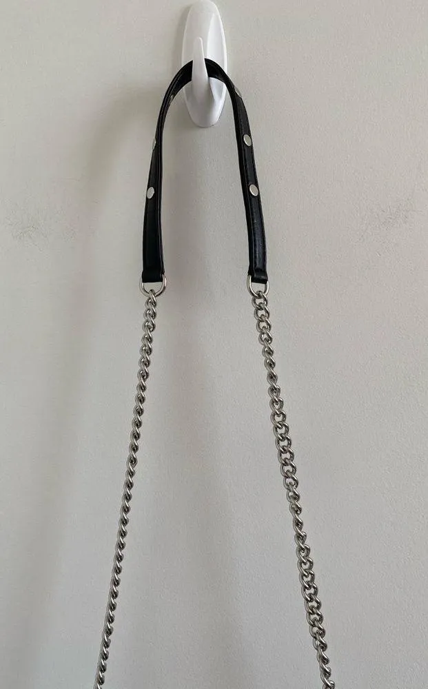 Rebecca Minkoff Black & Silver Sequin Mini Mac Crossbody Bag New - Image 4