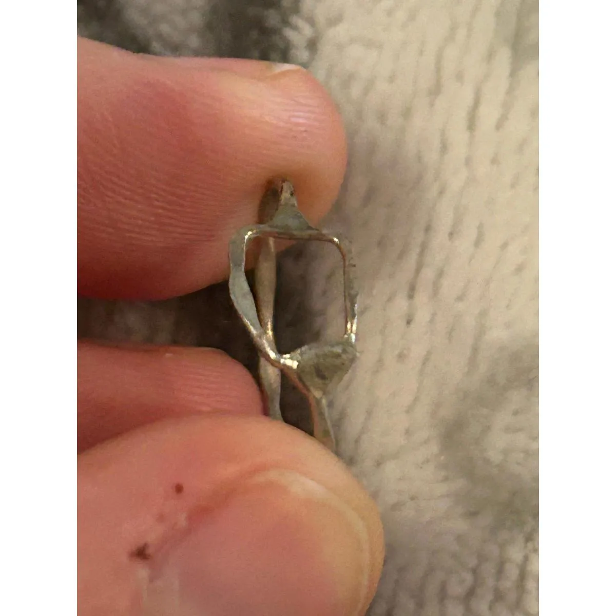 ring band sterling silver 925 beautiful unique size 4 - Image 3