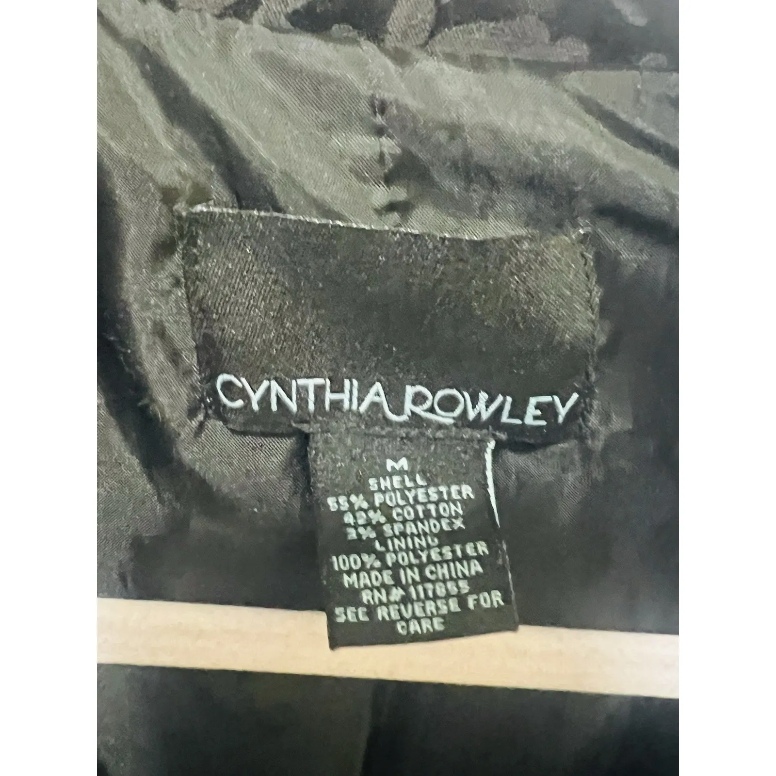 Cynthia Rowley New York Women’s black Cheetah Print jacket size M Lightweight - Image 4