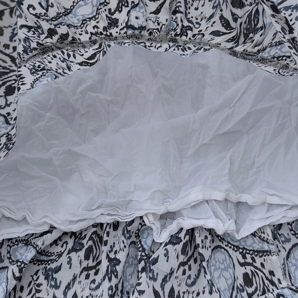 Lucky Brand Paisley V-Neck Dress | Lucky Brand Midi Dress 3/4 Sleeves - Image 11