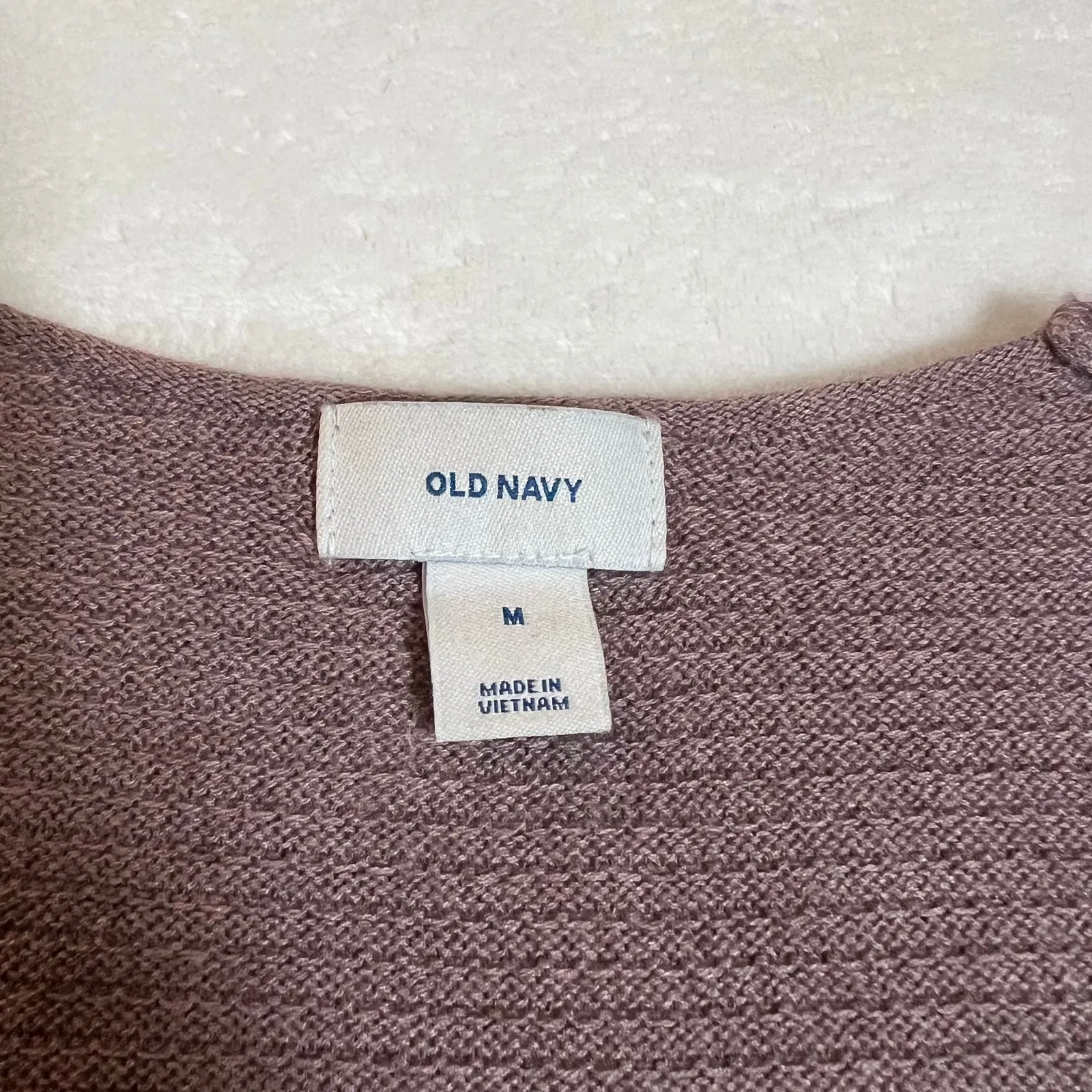 Old Navy Textured V-Neck Tunic Sweater Size Medium Casual Layers Effortless - Image 5