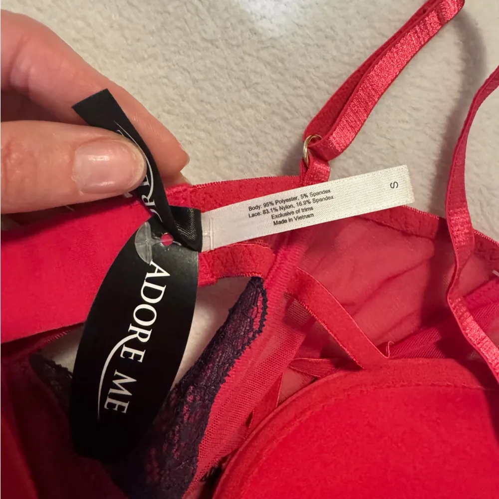 Adore Me  NWT  Red Lace Bustier - Image 3