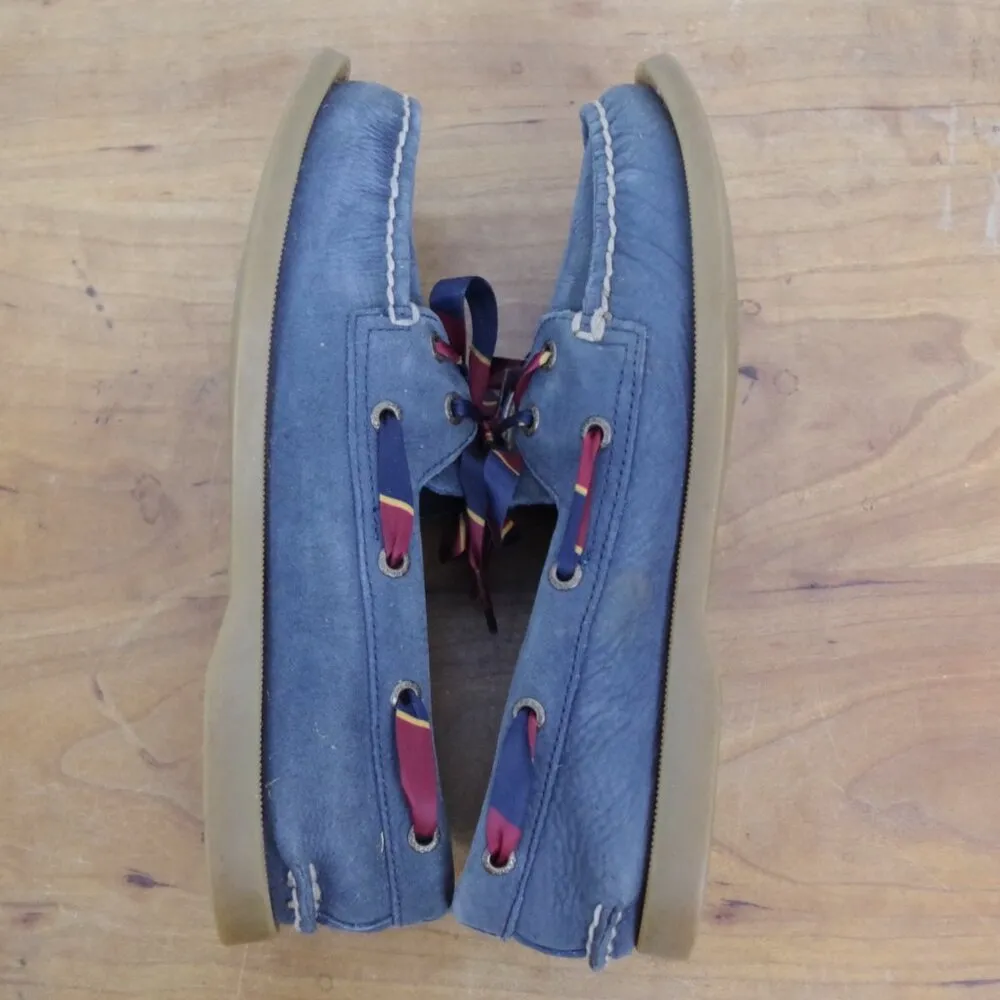 Ladies' Sperry Top-Sider Blue Nubuck Ribbon Lace Boat Shoes 6.5M - Image 6