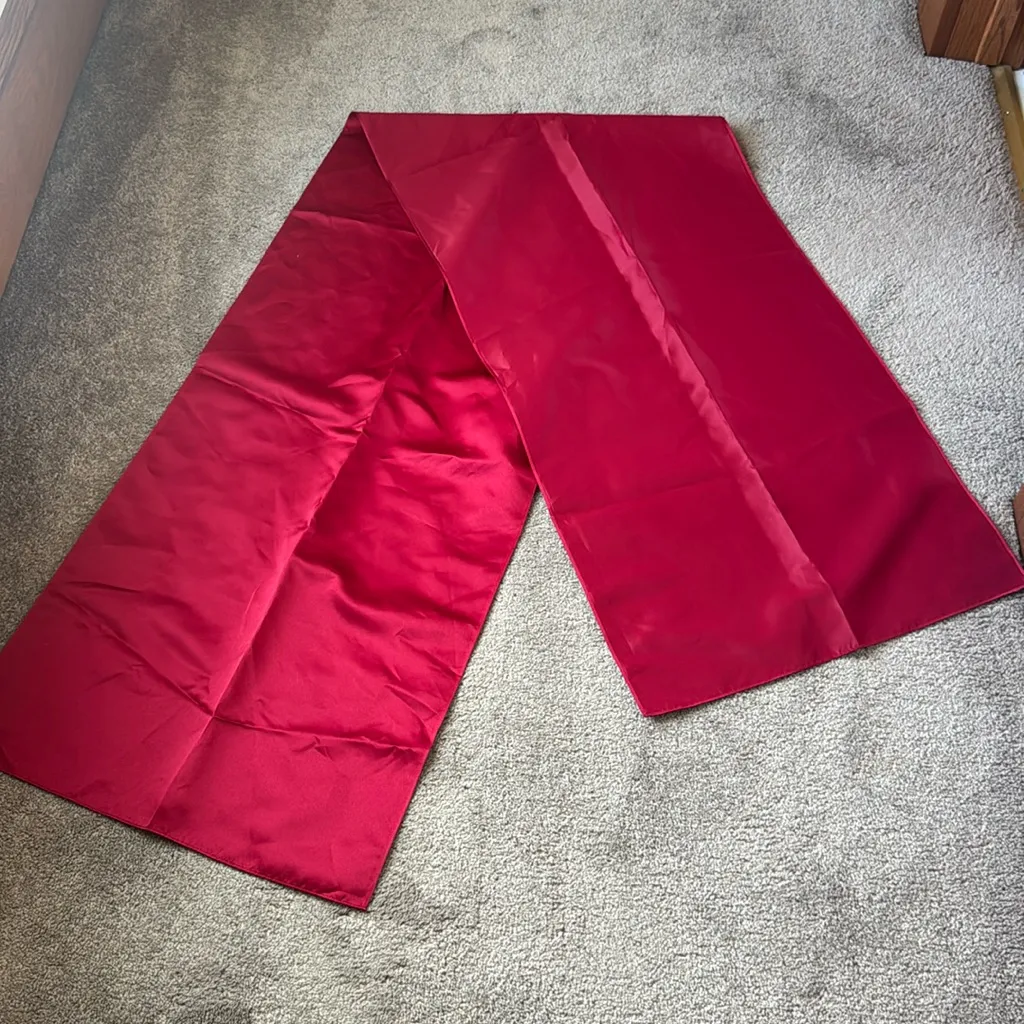 Michaelangelo Red Satin 3 Piece Skirt Set SIZE 10 - Image 5