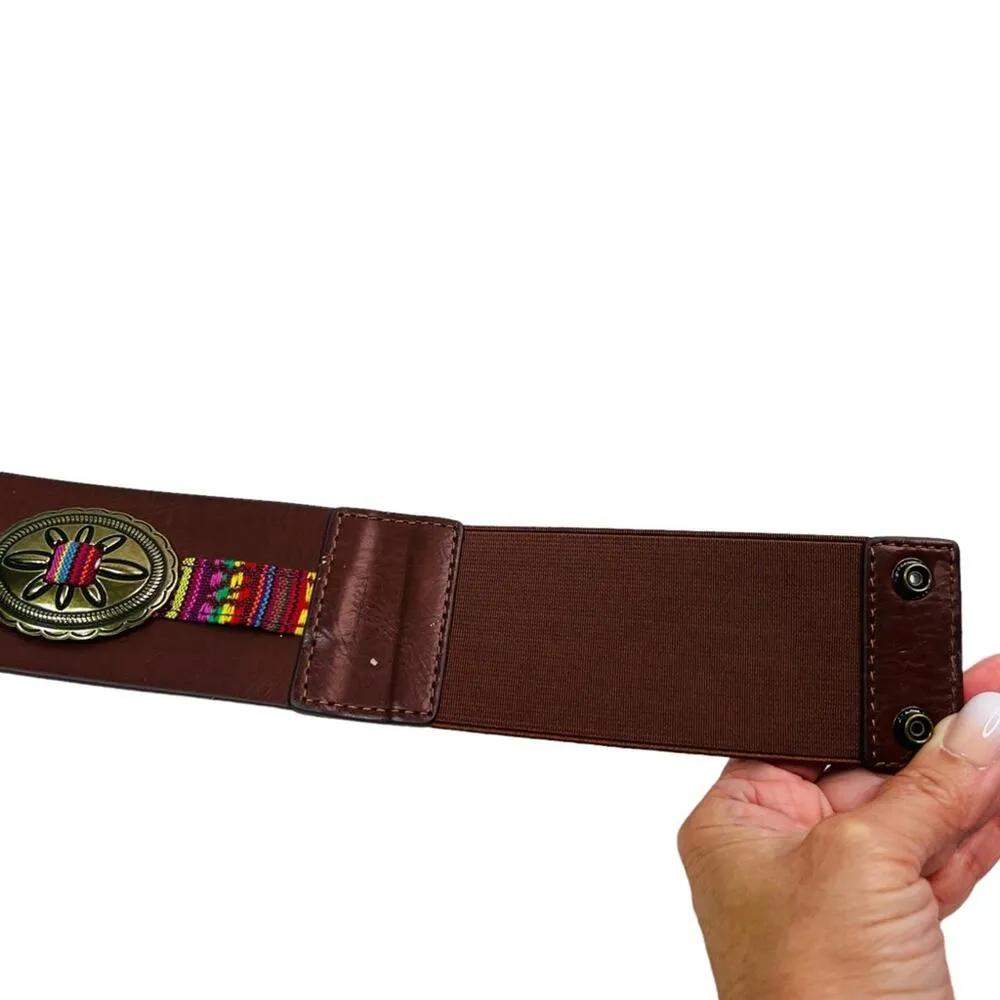 Steve Madden Aztec Brown Belt M/L - Image 7