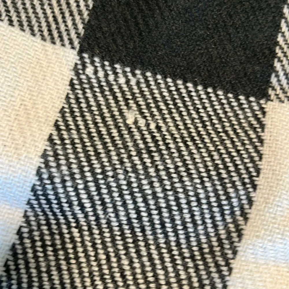 Black White Plaid Scarf New Buffalo Check - Image 12