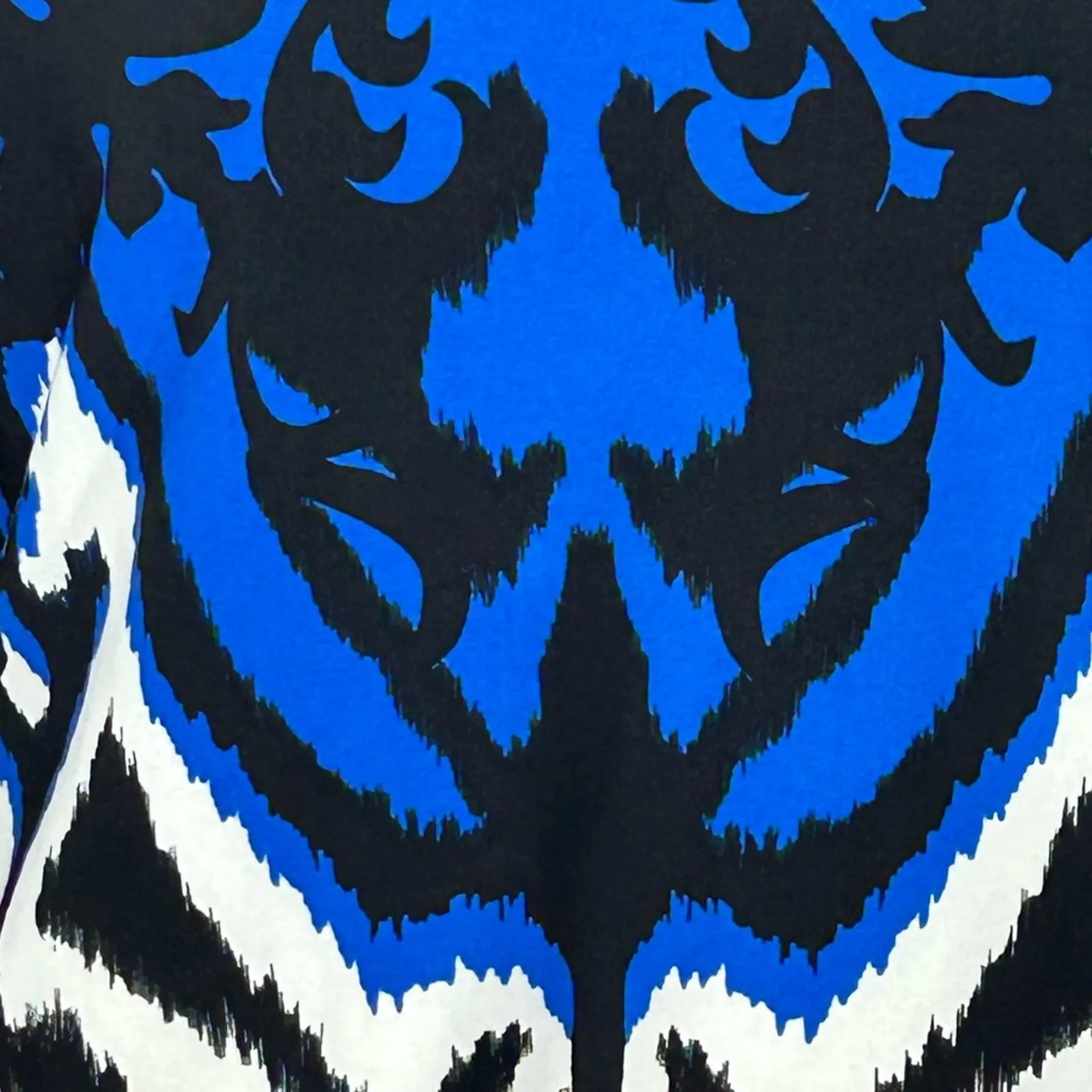 Tibi Jasmine One Shoulder Dress Black Ivory Multi Size Small Statement Sleeve - Image 12