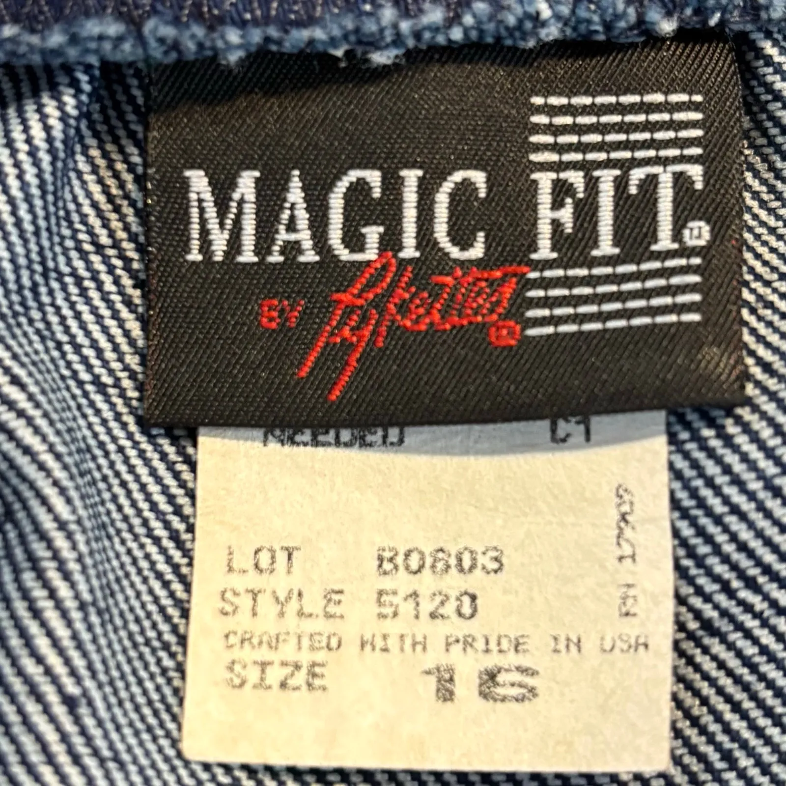 VTG 90s Dark Wash Denim A-Line Midi Skirt Button Elastic Waist, Women's Size 16 - Image 7