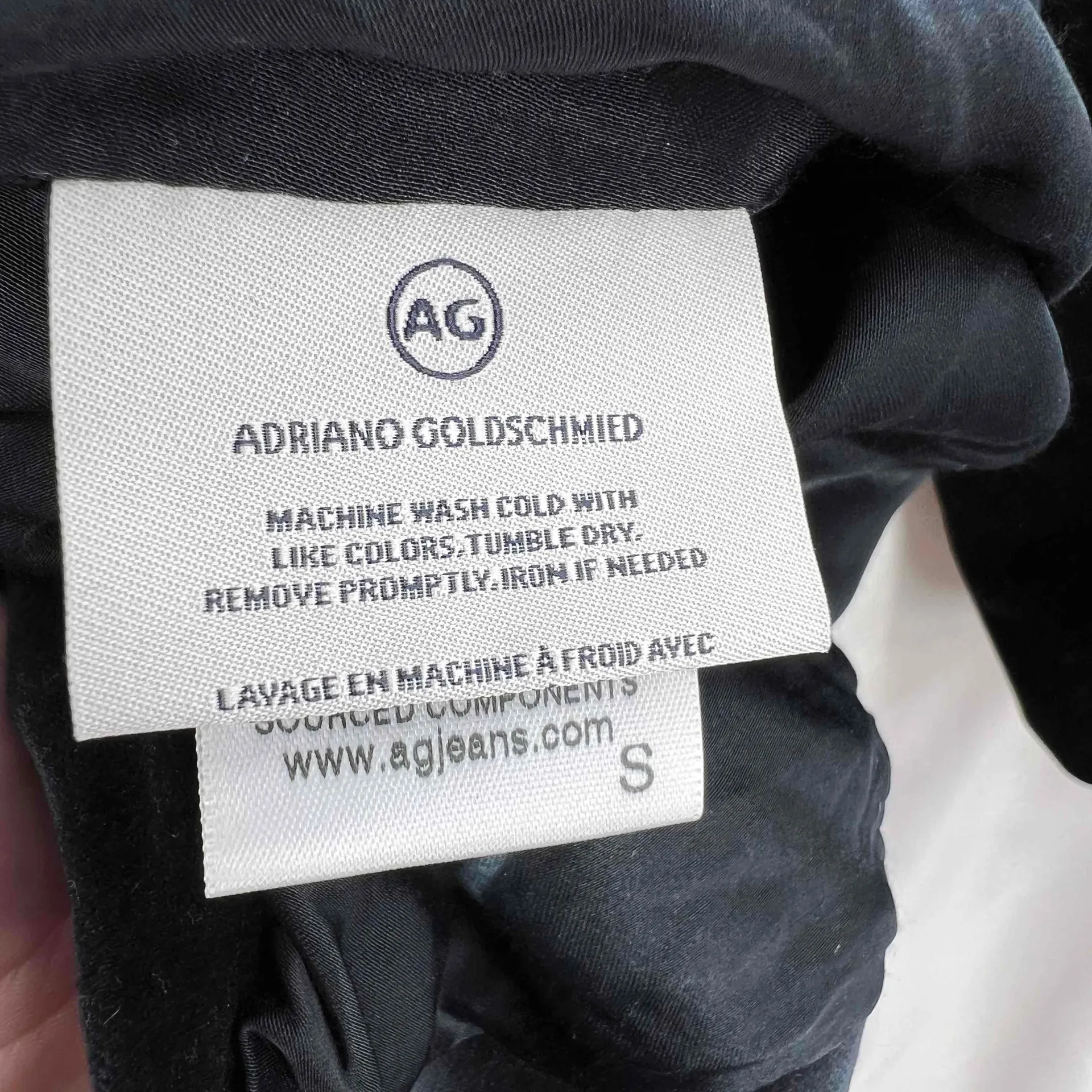 AG Adriano‎ Goldschmied Black Velvet Baylee Jacket Blazer Womens Size Small - Image 7