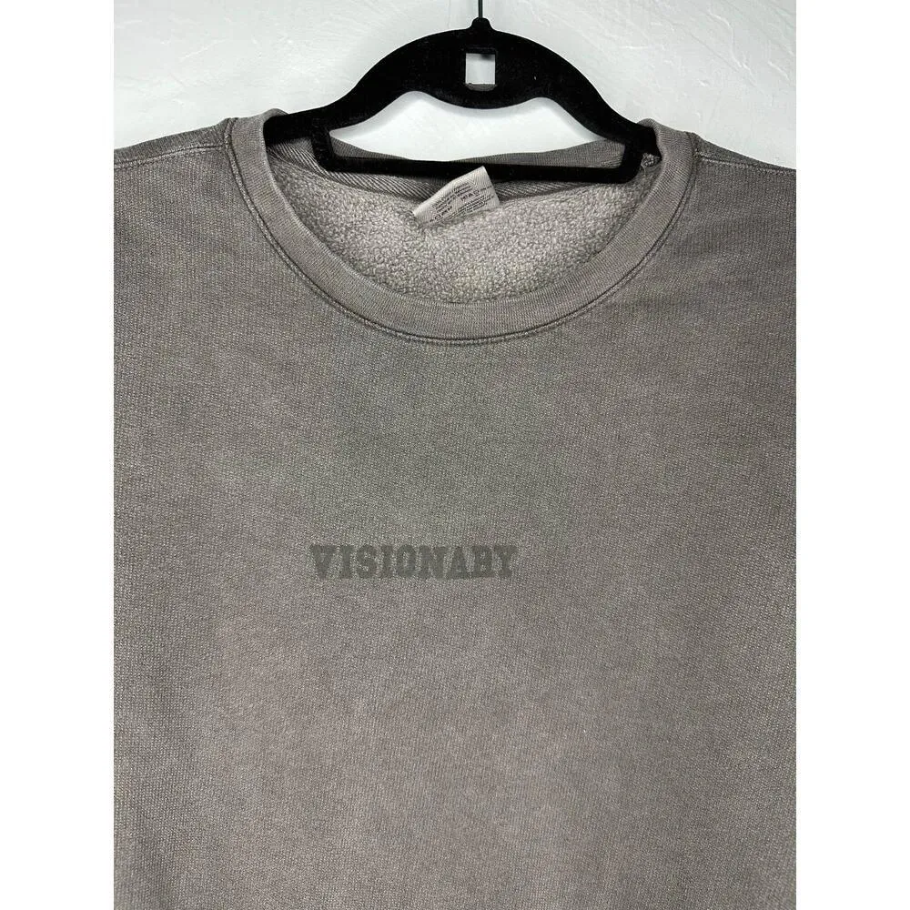 Comfort Colors "Visionary" Crewneck Sweatshirt Size Large Gray Lightweight - Image 2