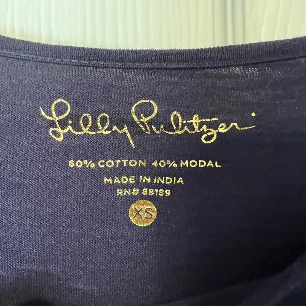 Lilly Pulitzer Sophie dress navy boat neck XS - Image 6