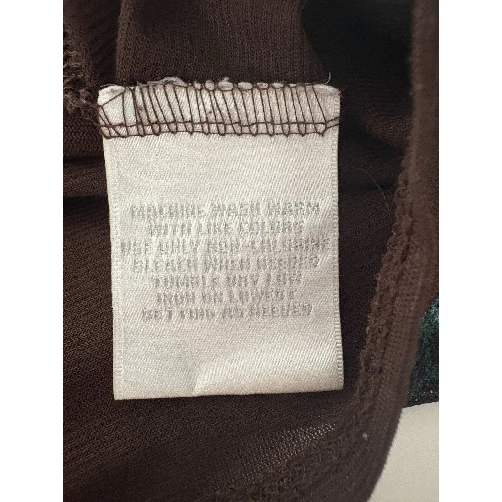 Y2K Worthington Babydoll Top Large Green Floral Forest Fairy Boho Peasant Fall - Image 13