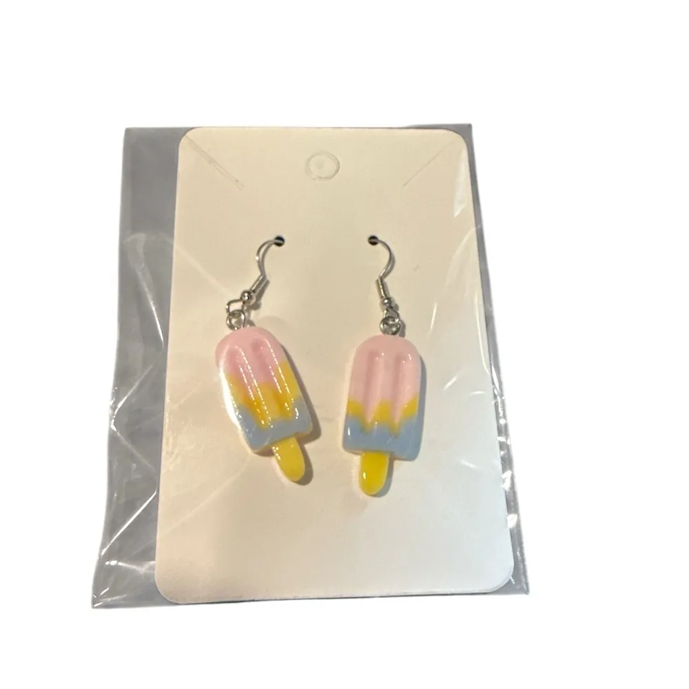 Pastel Popsicle Y2K Dangle Earrings Summer Statement Jewelry Handmade Gift Pink - Image 7