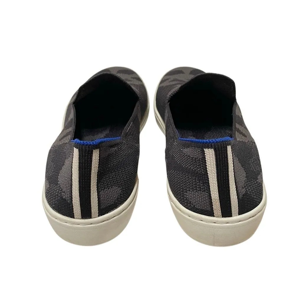 Rothy’s the Original Slip On Sneaker Women’s 9 in Black Grey Camo Print - Image 8
