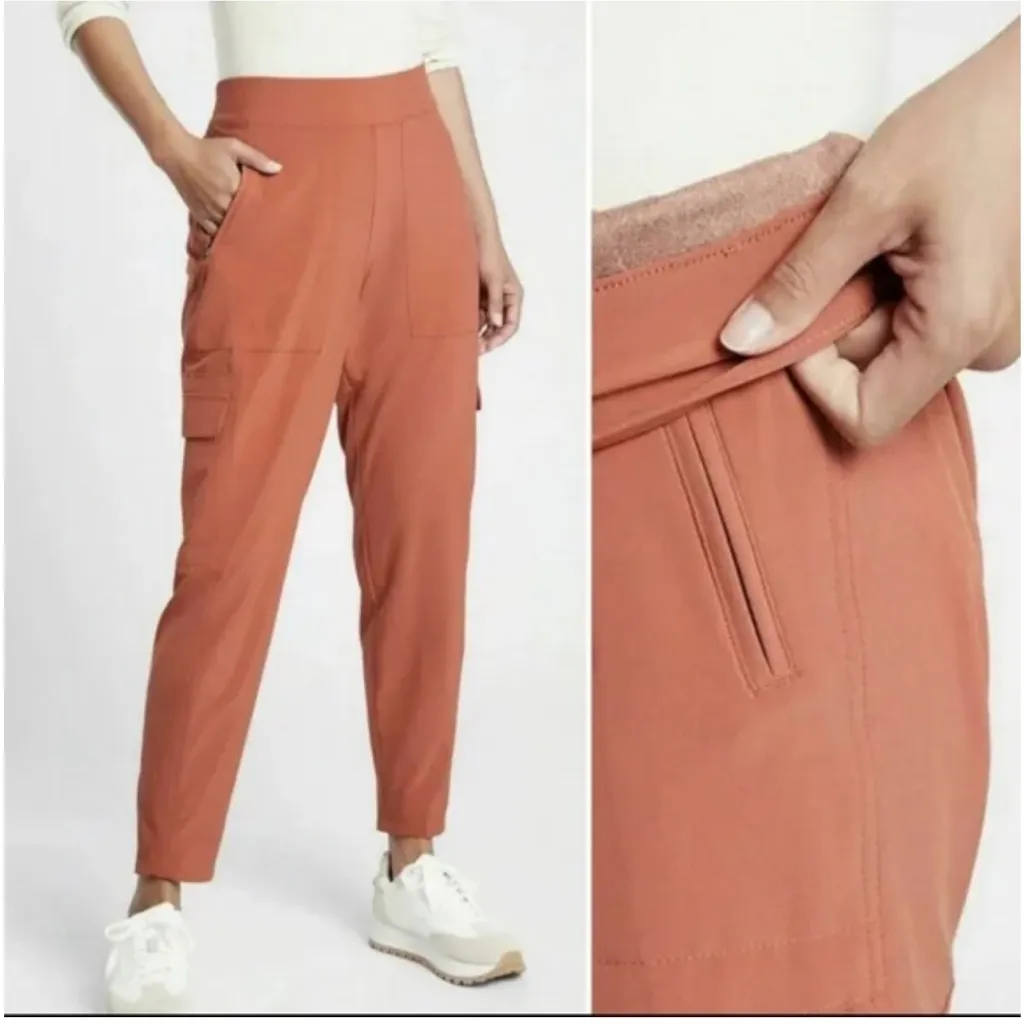 Athleta Women's Etruscan Red Chelsea‎ Cargo Lined Pant Style #631619 Size 12 - Image 2