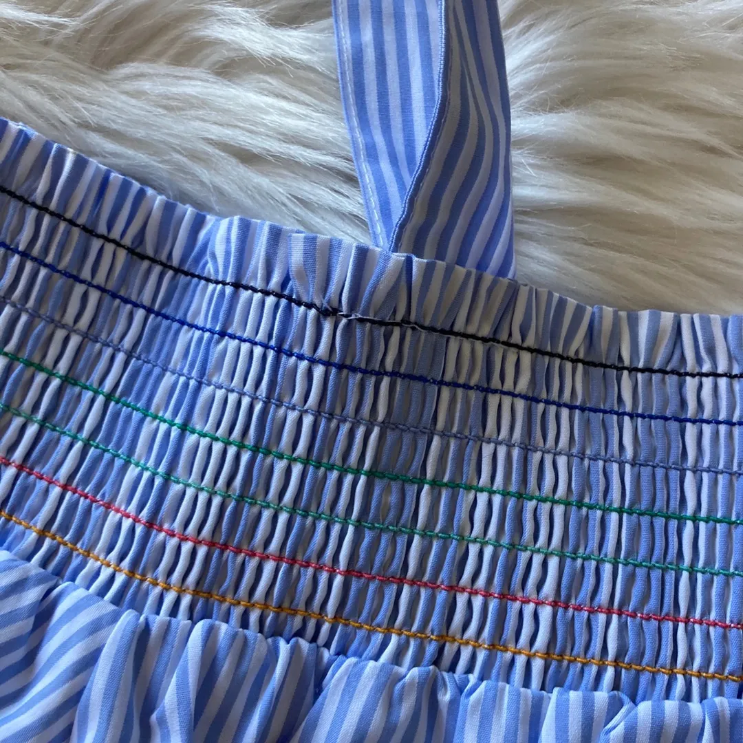 Cold Shoulder Striped Dress - Image 7