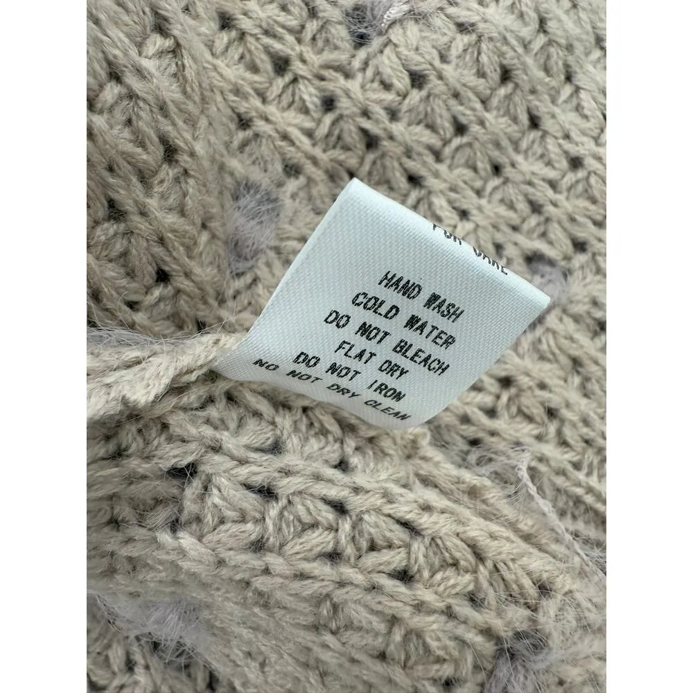 Altar'd State Dusty Mauve Emmaline Shaggy Open Front Cardigan sz M - Image 4