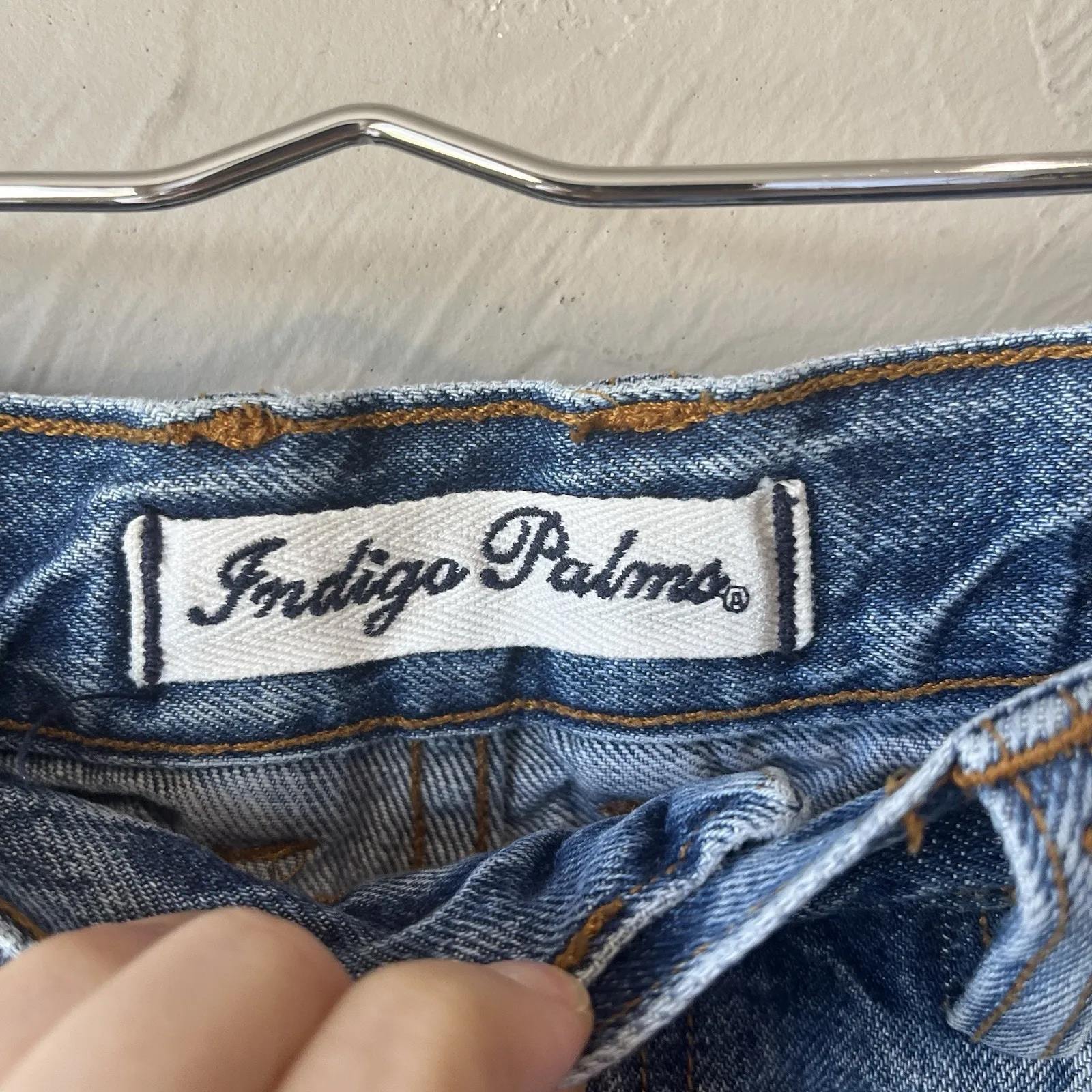 Vintage Mom Jeans 32x32 Straight mid Rise Classic 90s Minimalist Medium Wash 8 Blue - Image 7