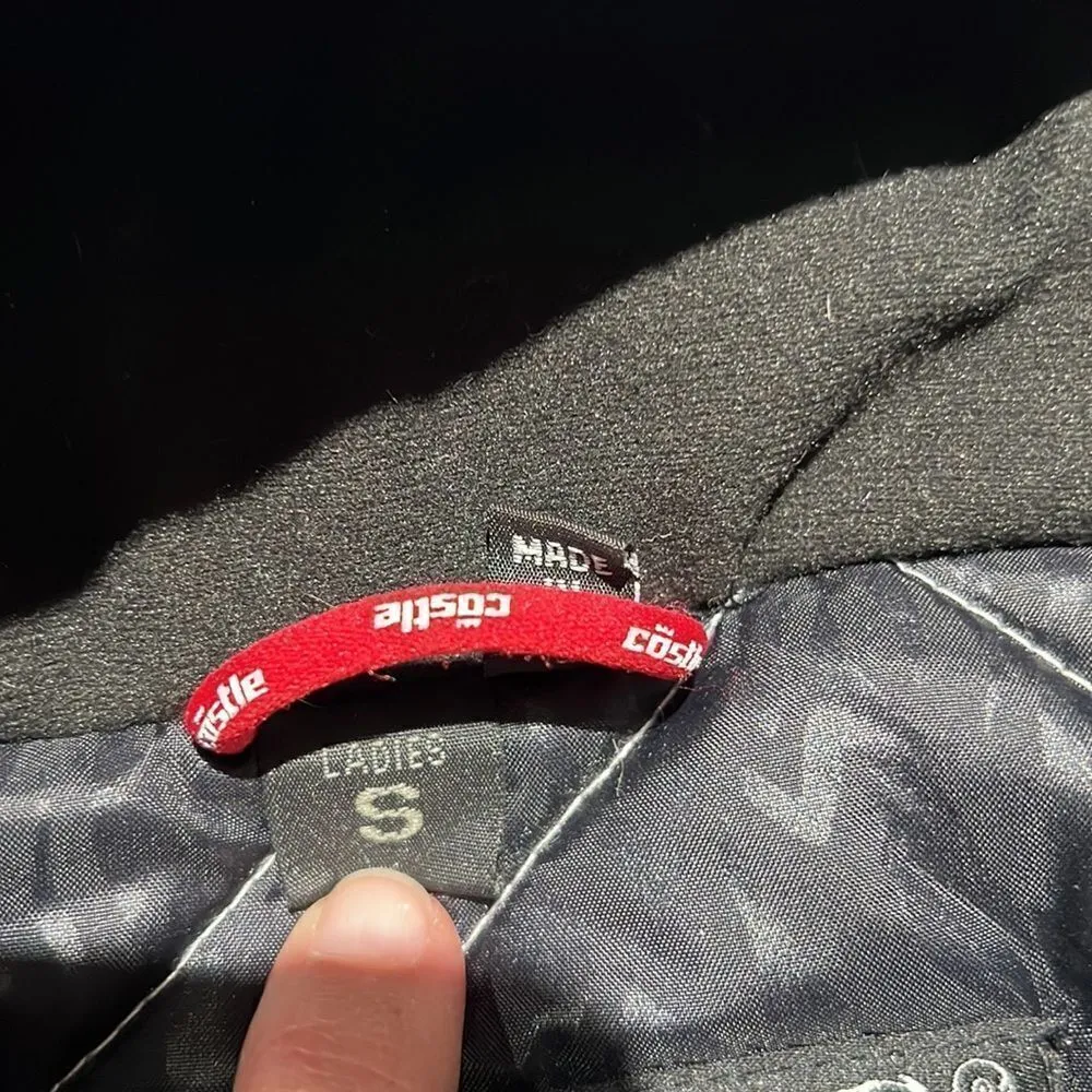 Women’s CastleX Ski Snowboard Jacket Black and White S - Image 8