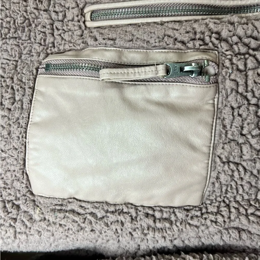 Abercrombie and Fitch Sherpa‎ Half Zip Pullover Fleece Jacket Size XS Super Warm - Image 4