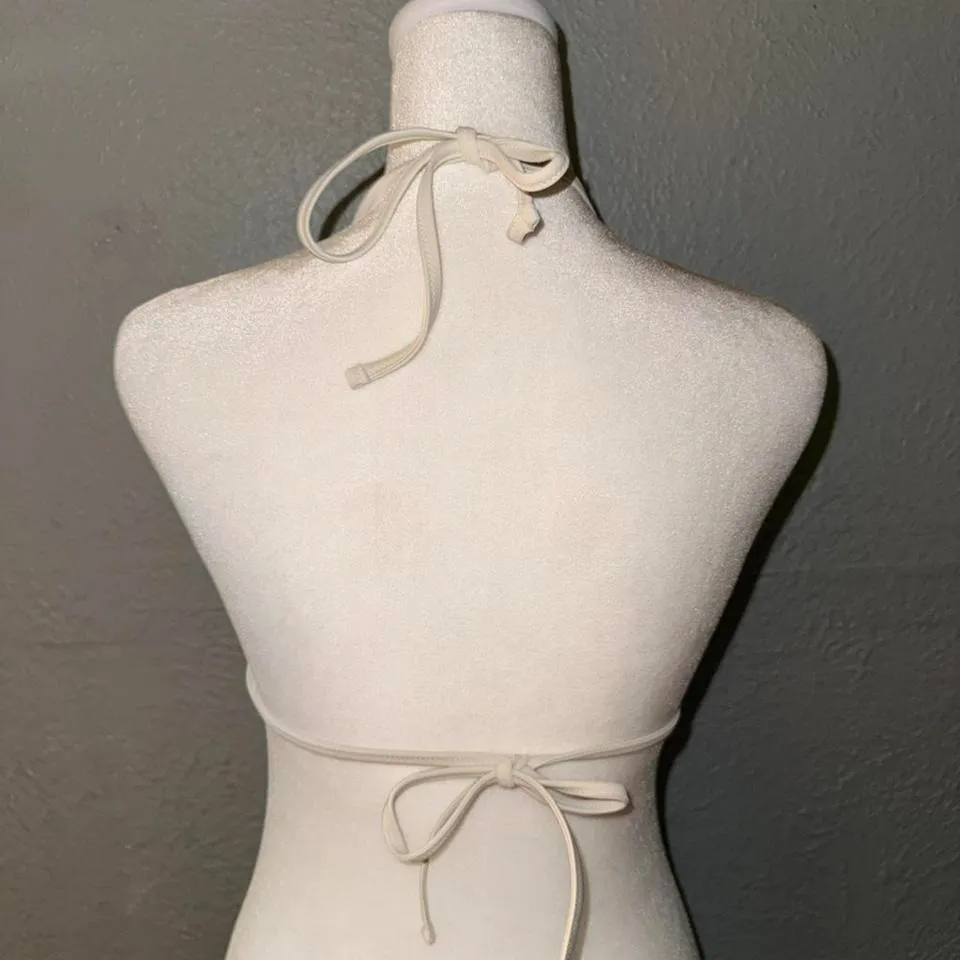 NWT Aerie Wide Rib String Triangle Bikini NWT Medium - Image 4