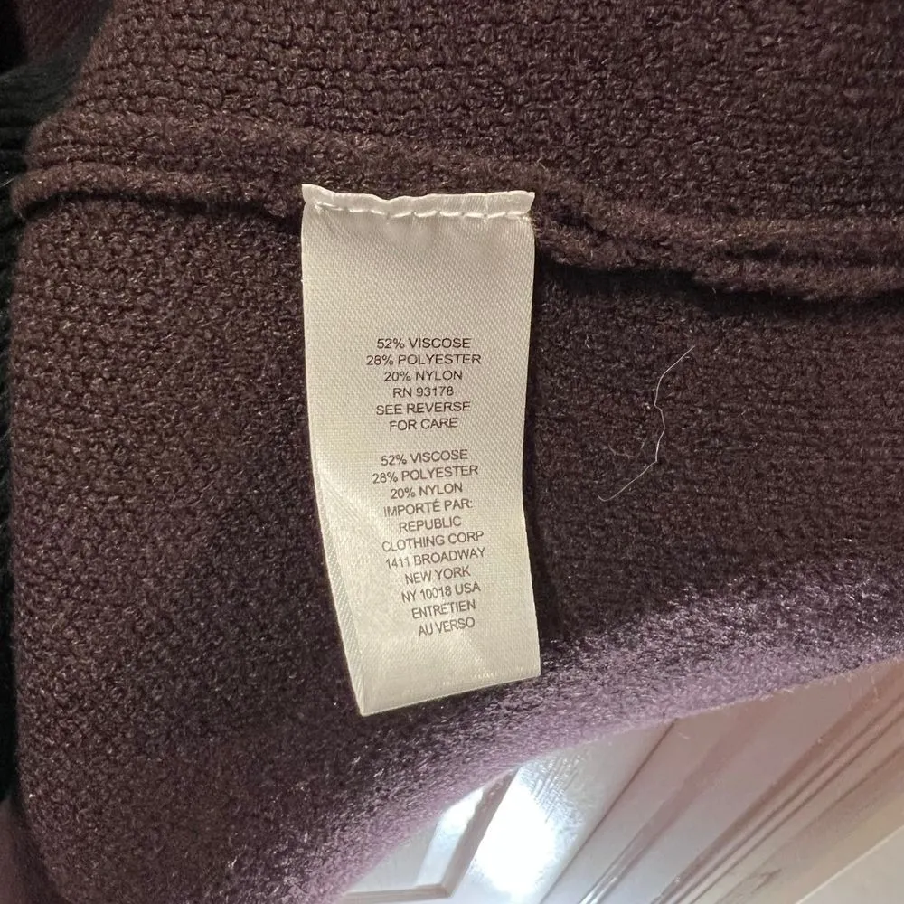 Truth by Republic Womens M Brown Cardigan Coat Shawl Collar Pockets Duster
Heavy Size M - Image 9