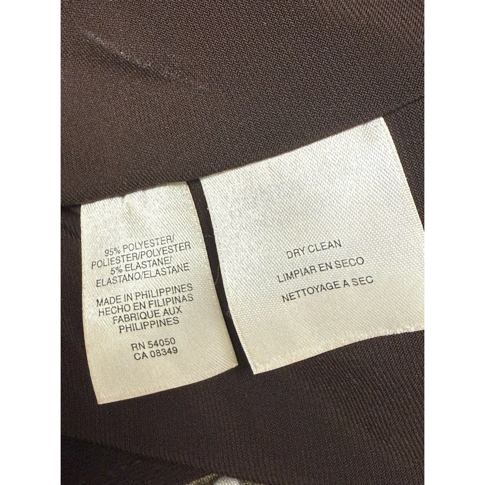 Anne Klein Women's Brown A-Line Dress with Cream Dots‎ 18w - Image 6