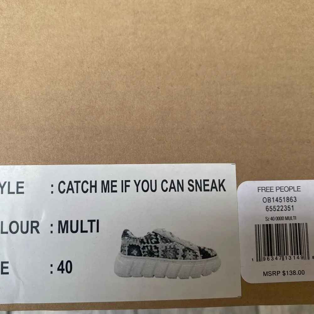 Free People colorful bohemian sneakers size 9, Size 8 - Image 5