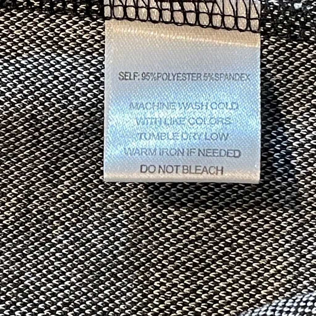 SoleilLee Black Gray Plaid Open Front Cardigan Ruched Sleeves Plus Size 3X - Image 7