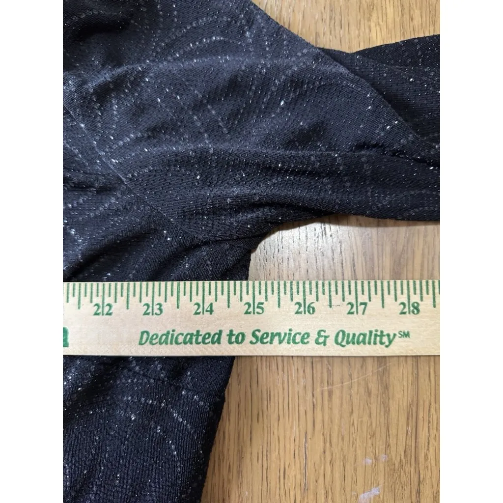 Alex Evenings Black Sparkle Tank Cardigan Set Size 2X Stretch Formal Wedding - Image 7