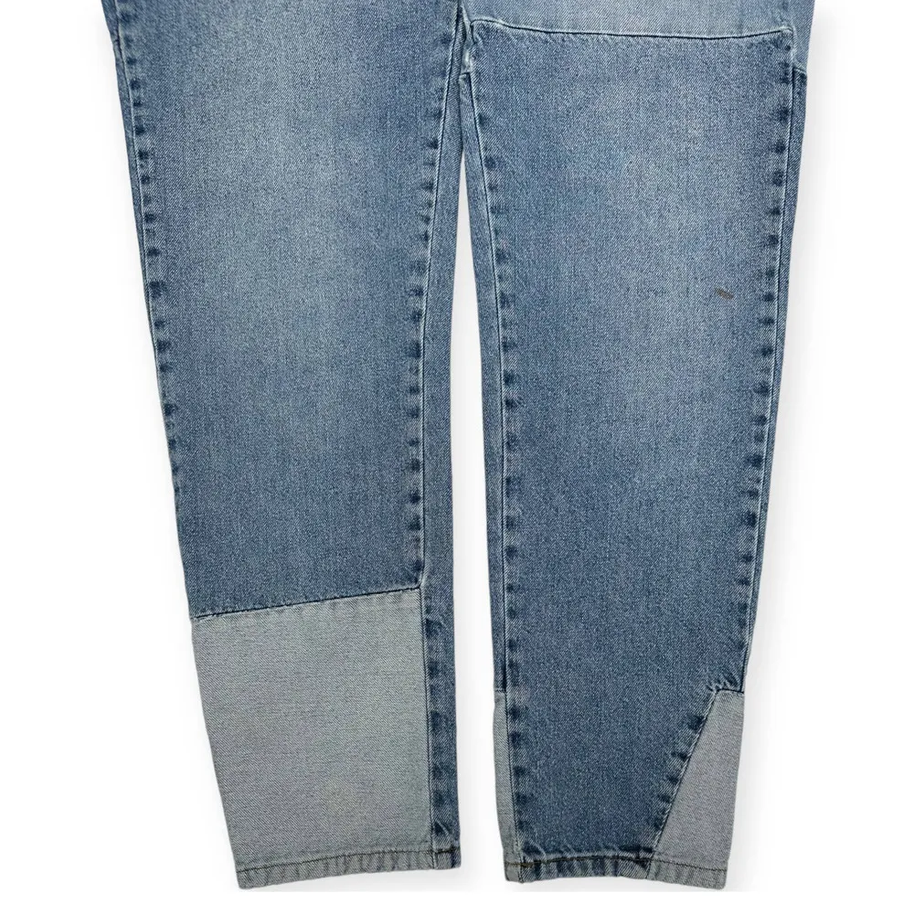 Free People | Size 27 | We The Free Pieced Denim Straight Leg Hi-Rise Mom Jeans - Image 5